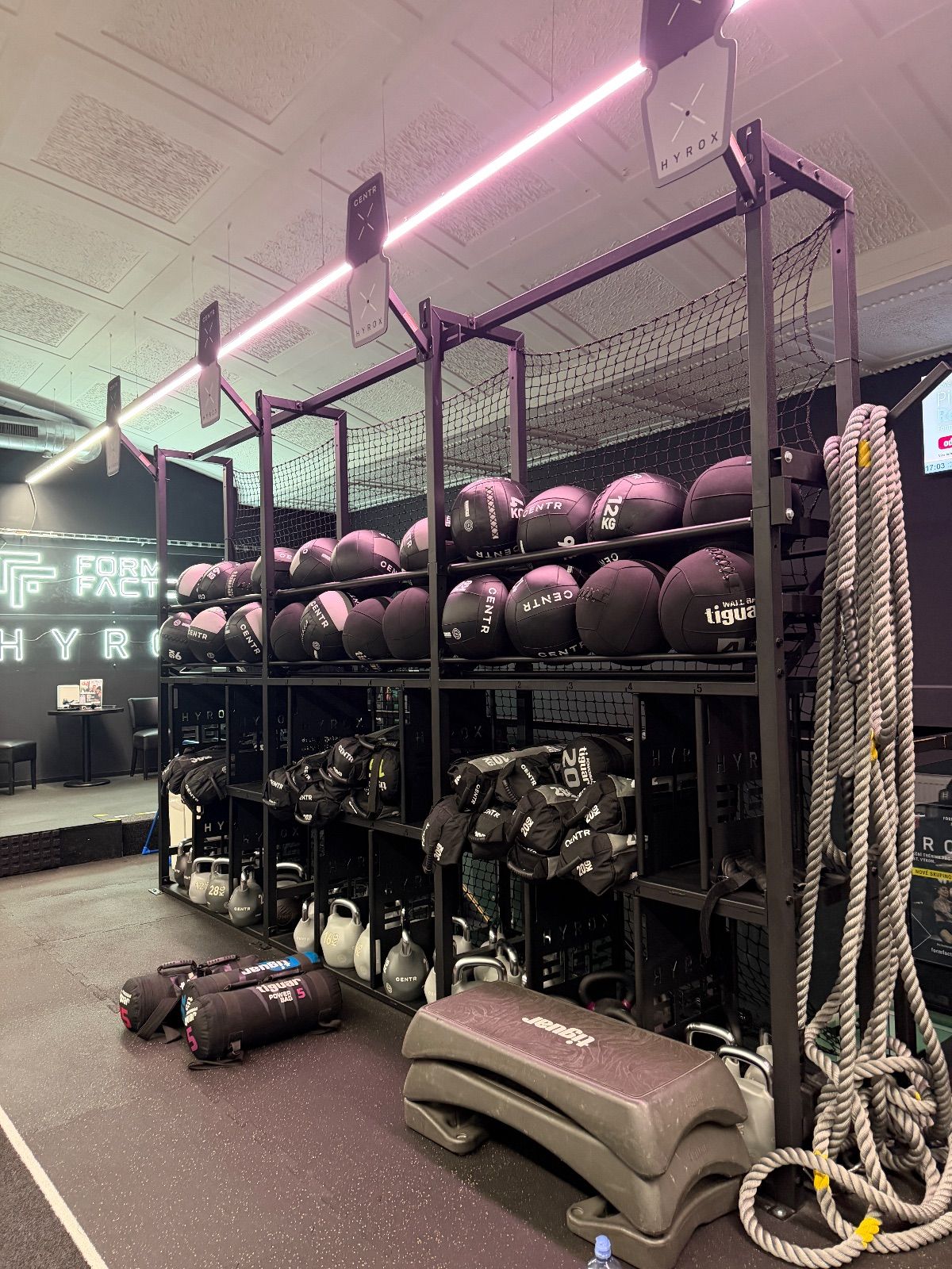 Sled pull, Farmers, Sandbag, Wall balls — Form Factory Na Knizeci, Prague
