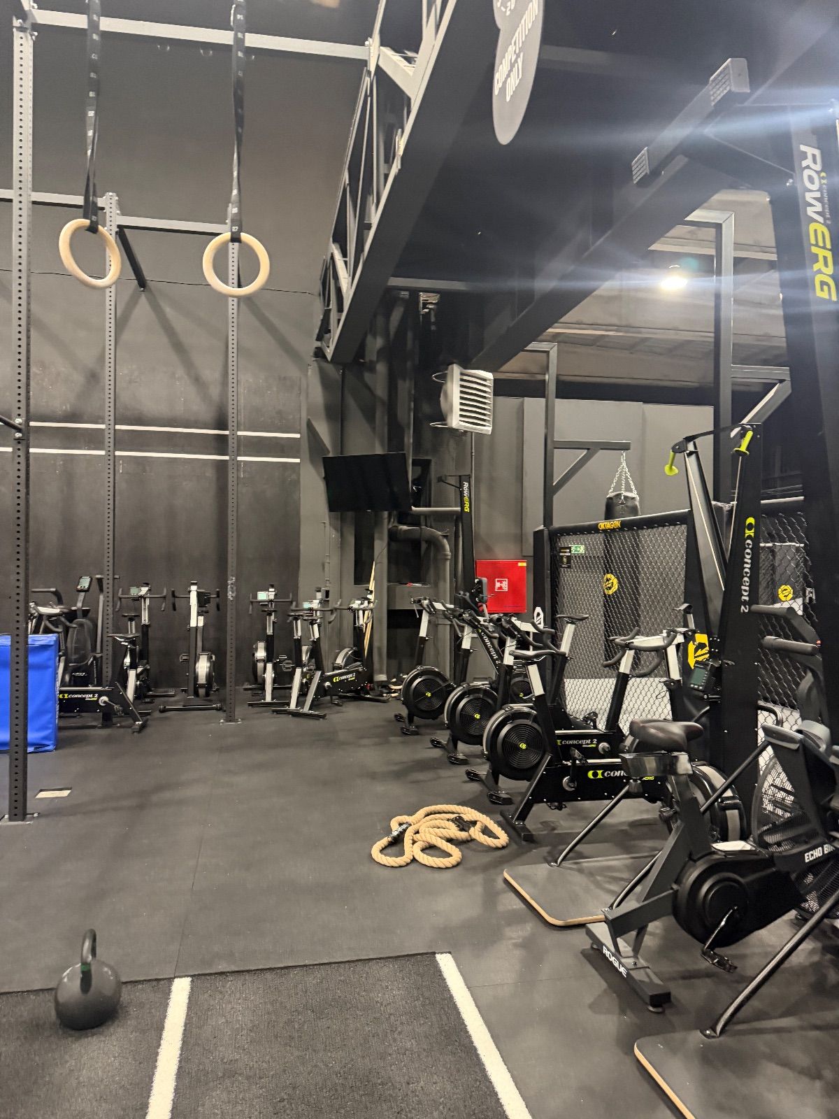 SkiErg, Bike, AirBike — Oktagon gym Smíchov, Prague