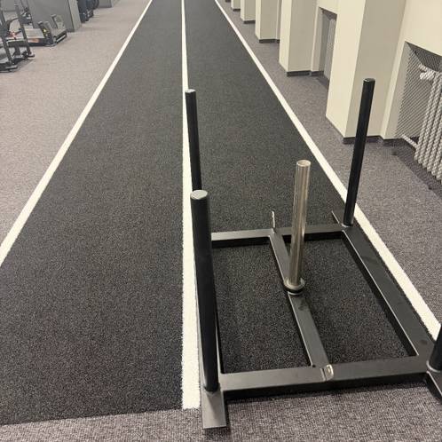 Sled push, Sled pull, Sled lane — Max Fitness Letňany, Prague