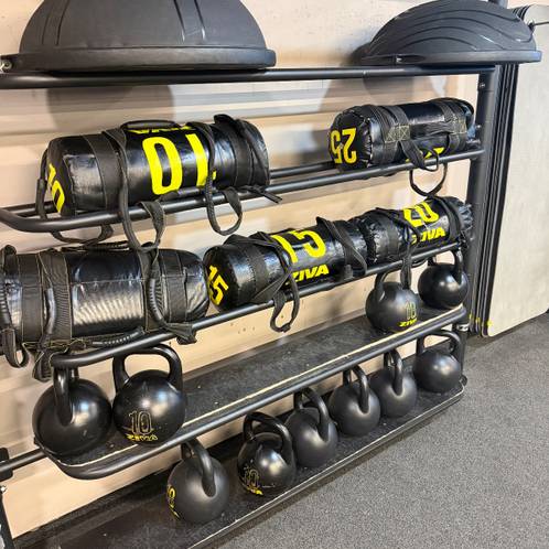 Farmers, Sandbag — Max Fitness Bila Labut, Praha