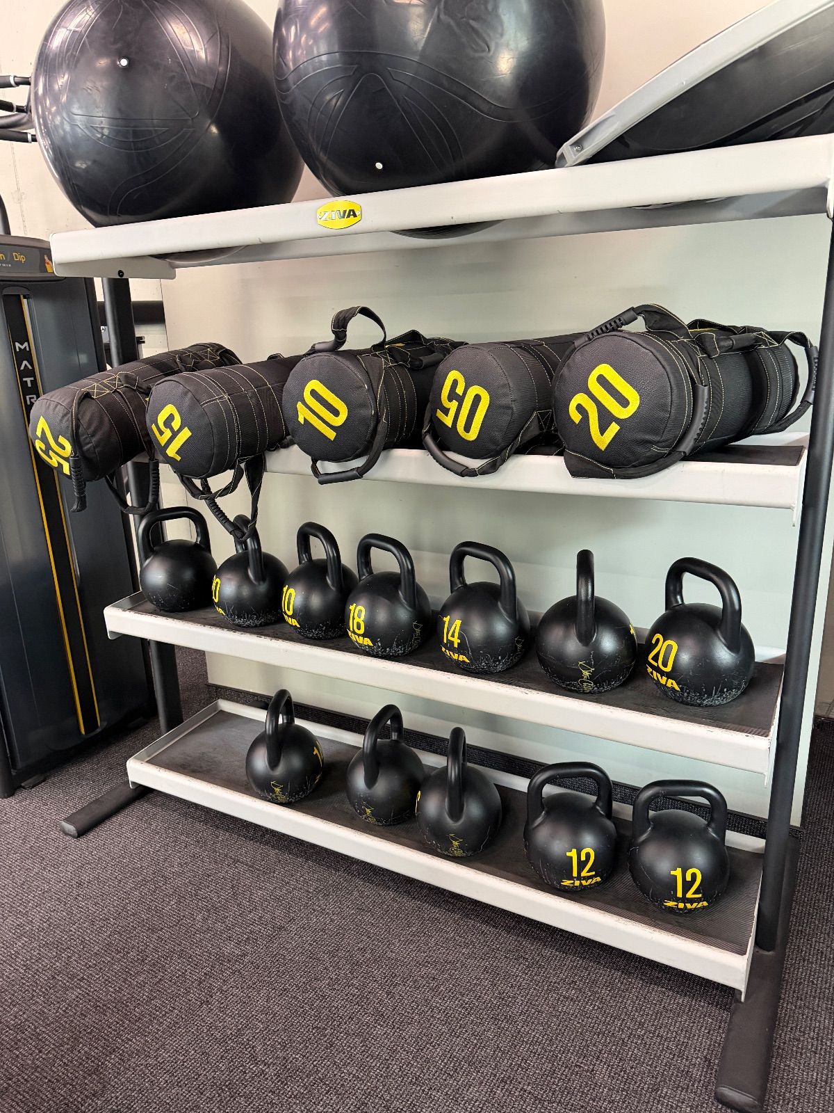 Farmers, Sandbag — Max Fitness Hybernska, Prague
