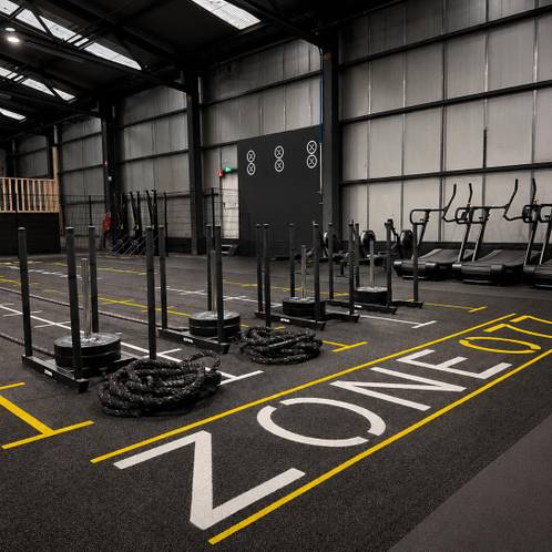 Running, SkiErg, Sled push, Sled pull, Row, Sled lane — Zone007, Venlo